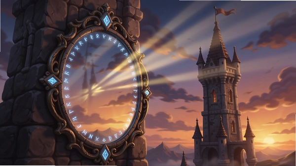 黄昏2魔法之镜 天空高塔 光线反射 预览图