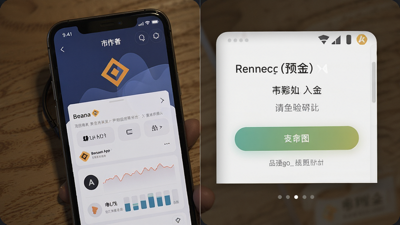 币安APP主界面入金入口预览图