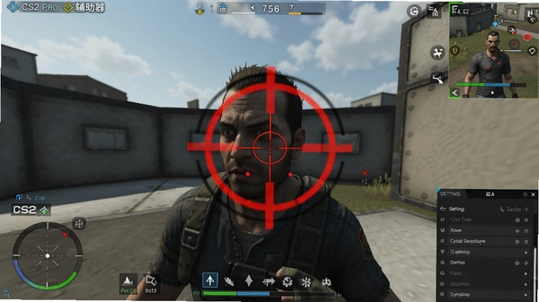 Crosshair Pro׼�Ǹ������ڡ�CS2����չʾ�Զ����ɫ��̬ʮ��׼�Ƕ�׼����ͷ������Ϸ�����������ڵ������½���ʾ�����������