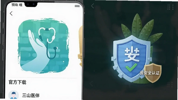 ��ɽҽ��App�ٷ����ؽ����밲ȫ��֤��ʶԤ��ͼ