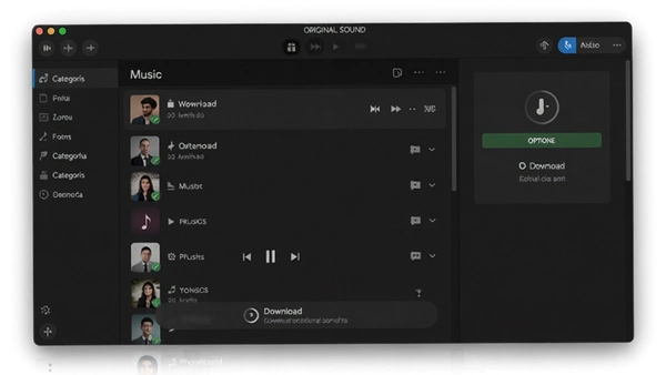 ԭ��Original sound��������Ԥ��ͼ����ʾ���ֲ����б�������ѡ�������ɫ����ͷ��ർ����