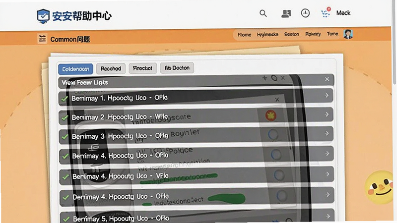 b安帮助中心页面常见问题列表预览图