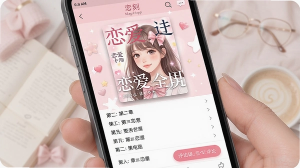 ����app��־�Ķ����棬��ʾһ������С˵���棬�·����½��б������۰�ť�����������·���