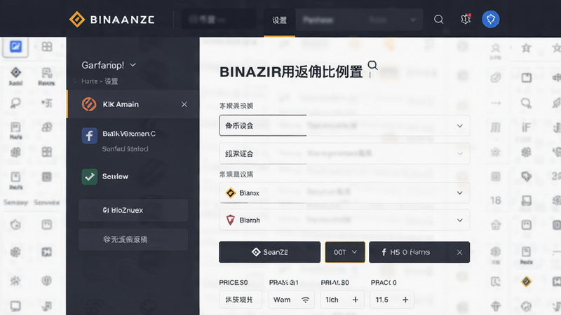 币安返佣比例设置页面预览图