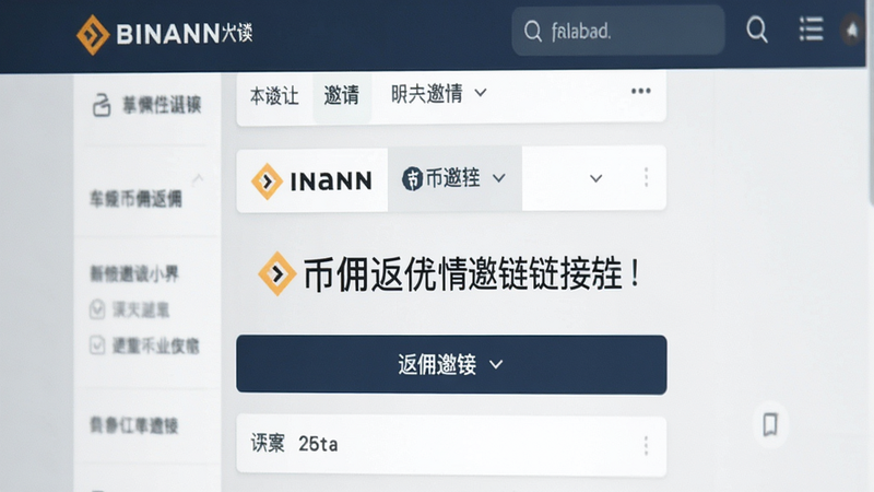币安返佣邀请链接界面预览图