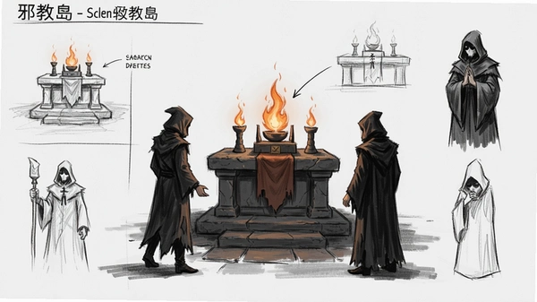 邪教岛 祭坛场景 概念图