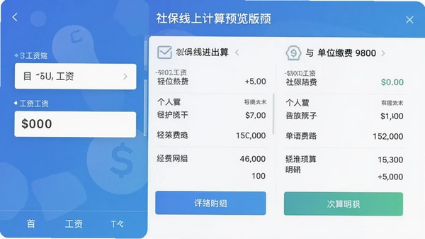 �籣���ϼ��㰲׿��Ԥ��ͼ չʾ���빤�ʺ��Զ����ɸ����뵥λ�ɷ���ϸ�Ľ���