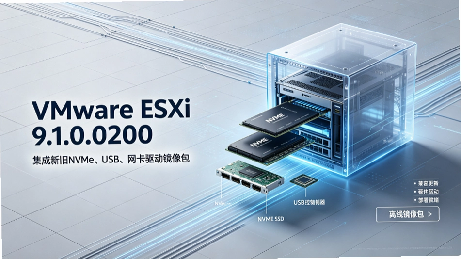 VMware ESXi 9.1.0.0200�ۺ���������NVMe/USB/��������