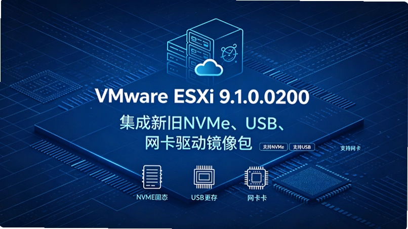 VMware ESXi 9.1.0.0200������װʵս�����NVMe/USB/������ʶ������