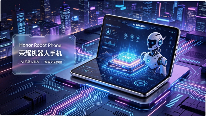 全球首款机器人手机来了!Honor Robot Phone发布,售价9999元起 全球首款机器人手机来了!Honor Robot Phone发布,售价9999元起