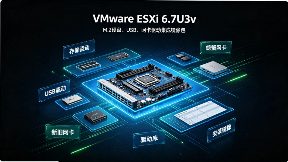 VMware ESXi 6.7U3v���������棺m.2Ӳ��/USB/�з����