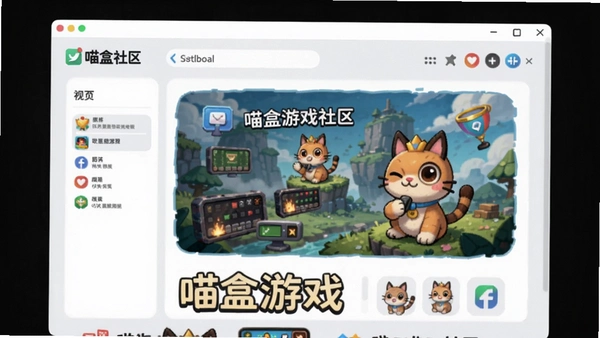 喵盒游戏社区 主界面预览图