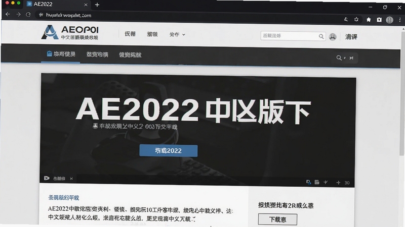 AE2022���İ�����ҳ���ͼ