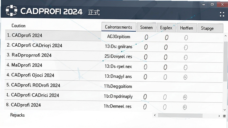 CADprofi 2024正式版 配置需求表