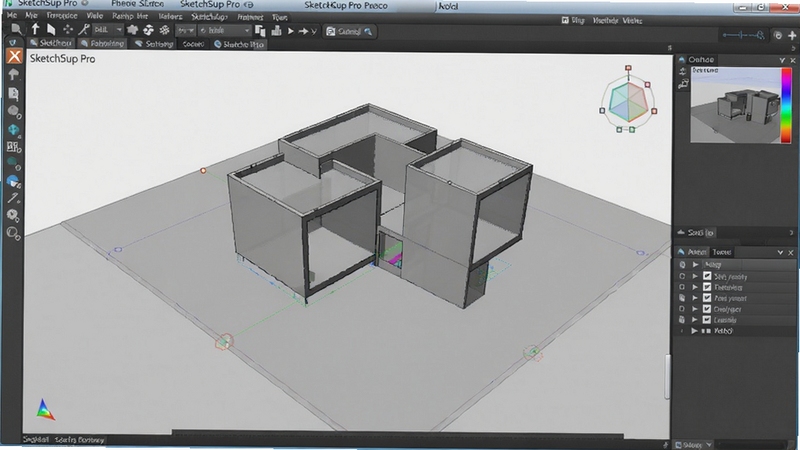SketchUp Pro��ģ�������Ԥ��ͼ