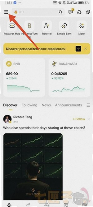 Binance.com�һ��˺ŵ�¼�������Ұ��˻�����������ô�һ�