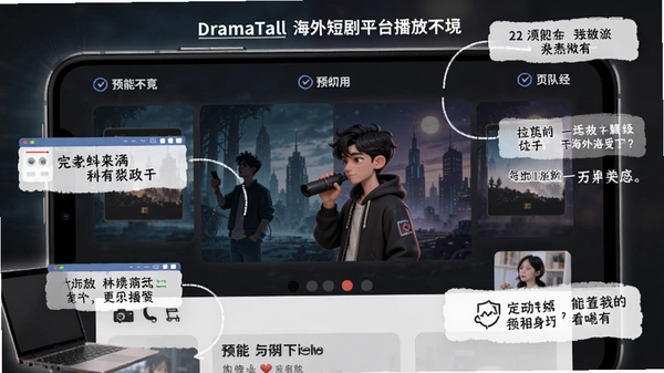 DramaTall����̾�ƽ̨���Ž��湦�ܱ�עԤ��ͼ