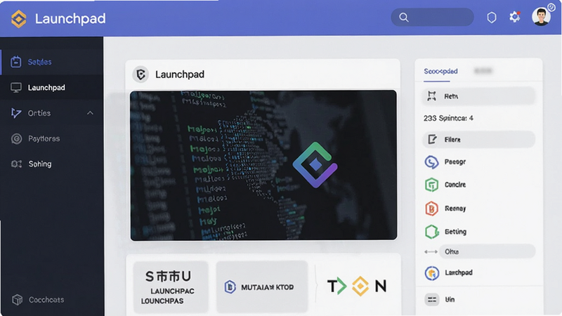 币安Launchpad界面概览图
