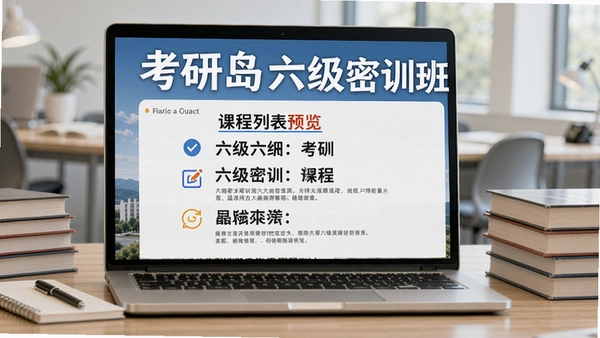 考研岛六级密训班课程列表预览图