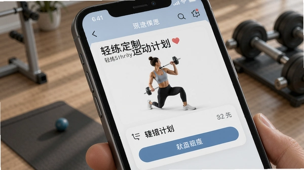 轻练定制运动计划界面