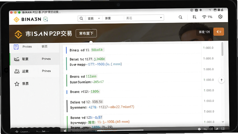 币安P2P交易界面预览图