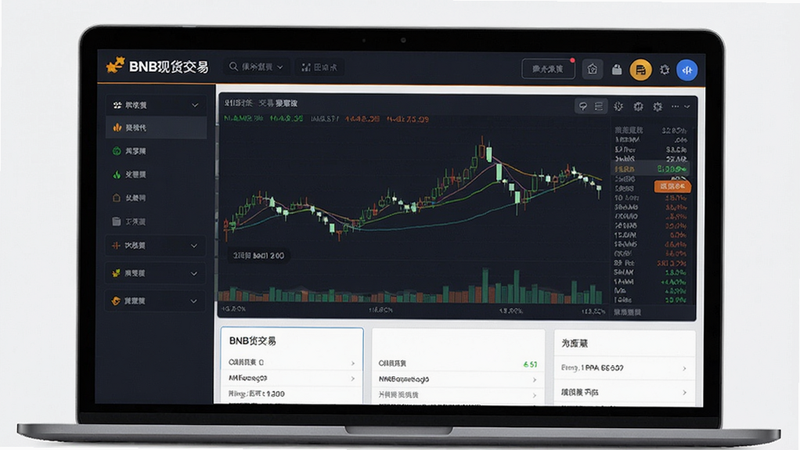 BNB现货交易界面预览图