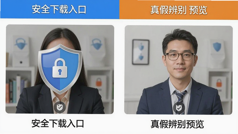 安全下载入口与真假辨别预览图