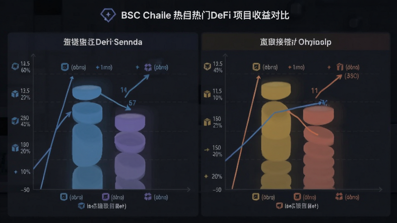 BSC链上热门DeFi项目收益对比