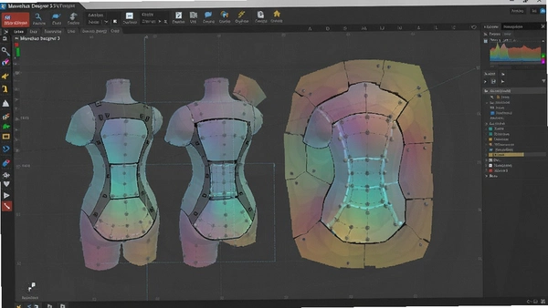 Marvelous Designer 3 UV׷�� �Զ����ɰ�Ƭ Ч��ͼ