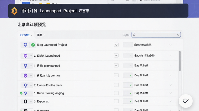 币安Launchpad项目列表详情预览图