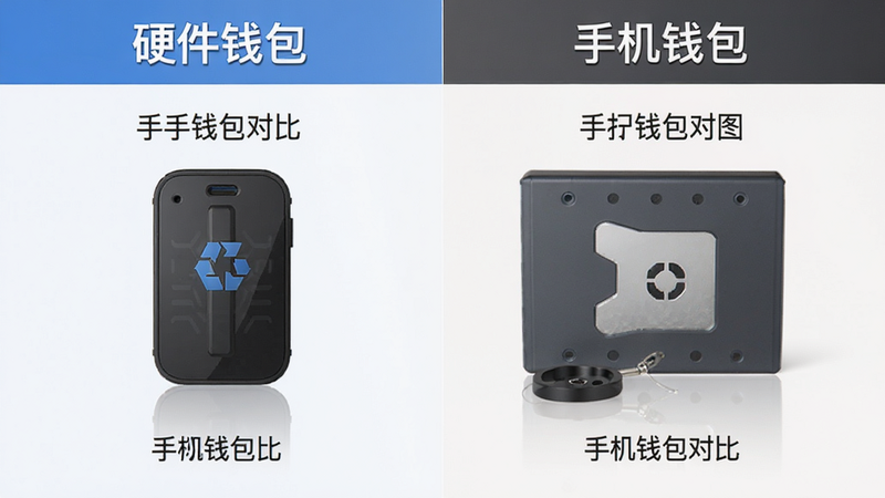 硬件钱包与手机钱包对比图