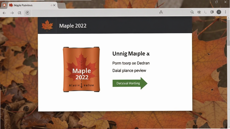 Maple 2022安装包下载页面预览图