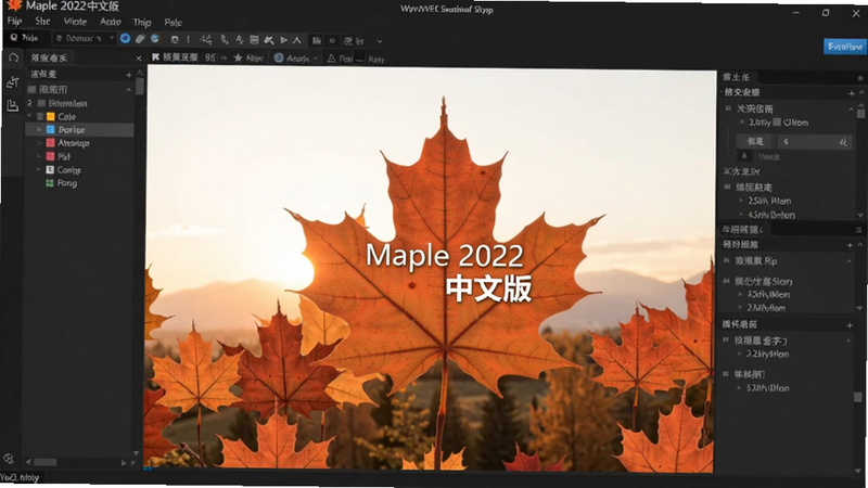 Maple 2022中文版工作界面预览图