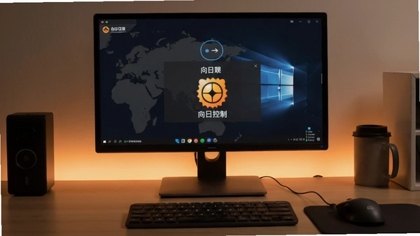 手机远程控制电脑的向日葵操作界面预览图