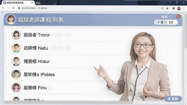 超级老师课程列表界面截图