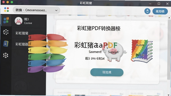 彩虹猪PDF转换器格式转换界面