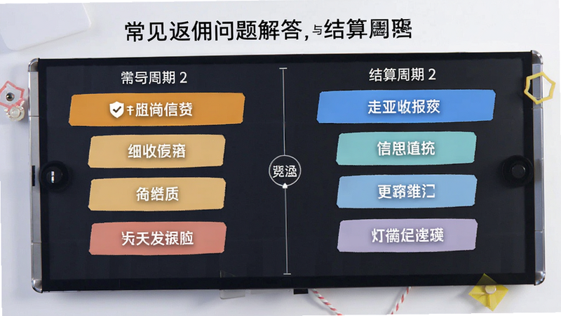 常见返佣问题解答与结算周期图表