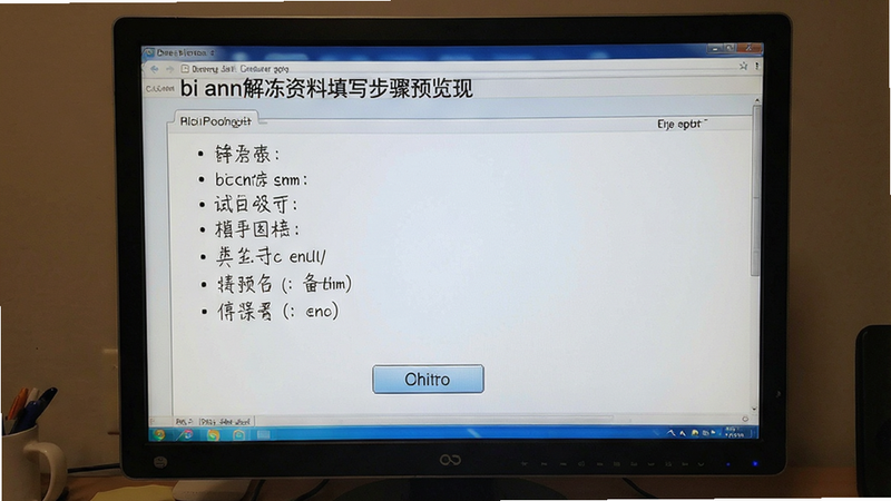 bi an解冻资料填写步骤预览图