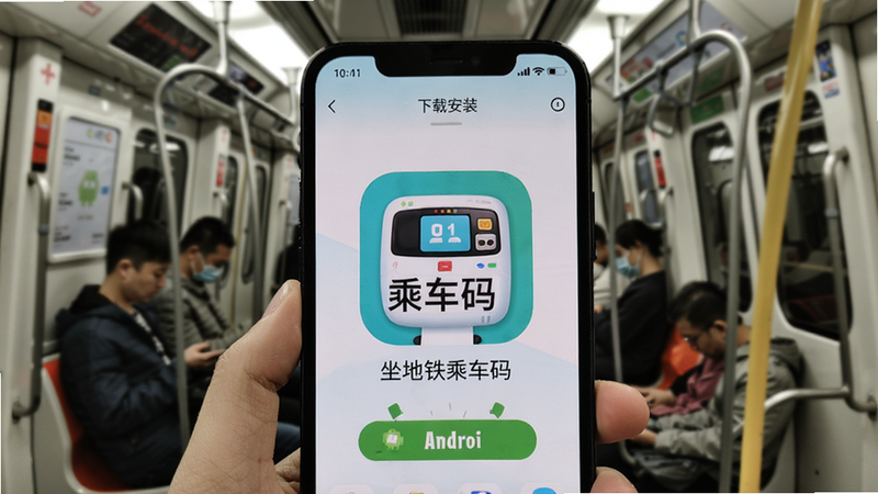 坐地铁乘车码App安卓版下载安装界面