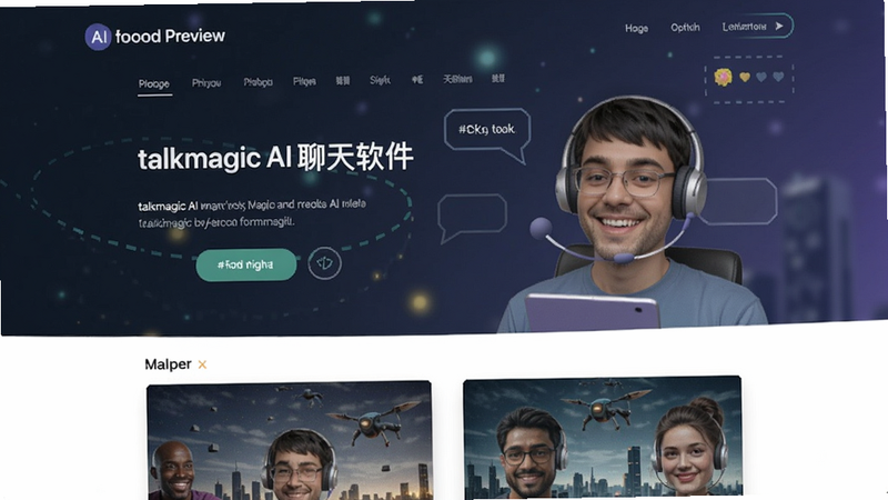 talkmagic AI������������ҳ��Ԥ��ͼ