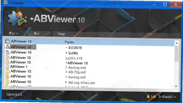 ABViewer 10��װ����ѹ�ļ��б�
