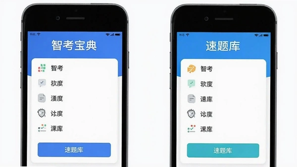 智考宝典和速题库界面对比
