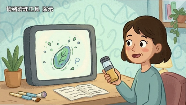 情绪清理工具动画演示图