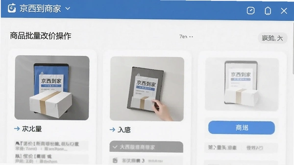 京西到家商家版商品批量改价操作截图