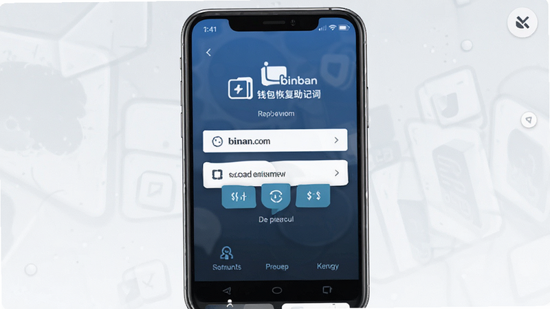 binan.com钱包恢复助记词输入界面预览图
