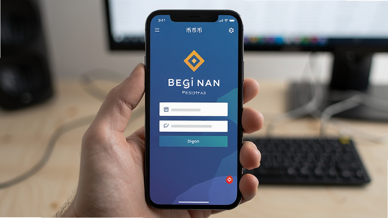 币安注册页面手机界面预览图