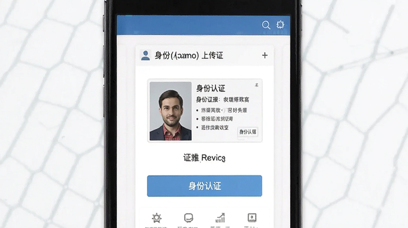 身份认证上传证件界面预览图