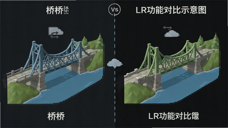 Bridge��LR���ܶԱ�ʾ��ͼ