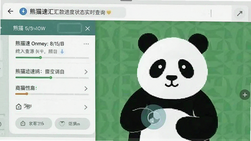 熊猫速汇汇款进度状态实时查询截图预览图