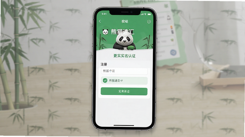 熊猫速汇APP注册实名认证界面预览图